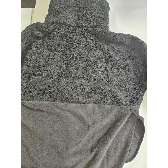 Northface Dolman Sleeve Oversize Cozy Black Fleece 3/4 Zip Medium - Picture 9 of 9